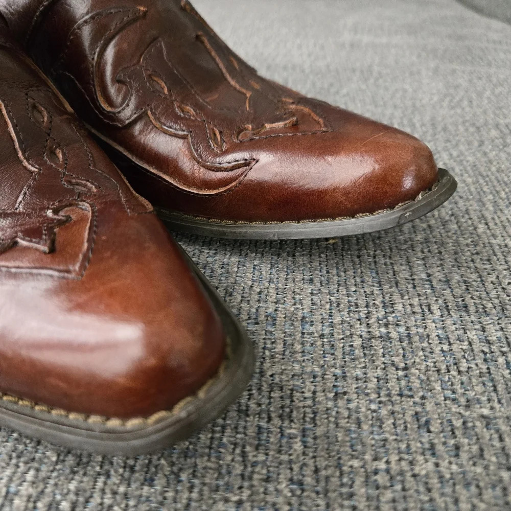 Roadwolf Brown Leather Mules size 7.5 - Picture 4 of 16